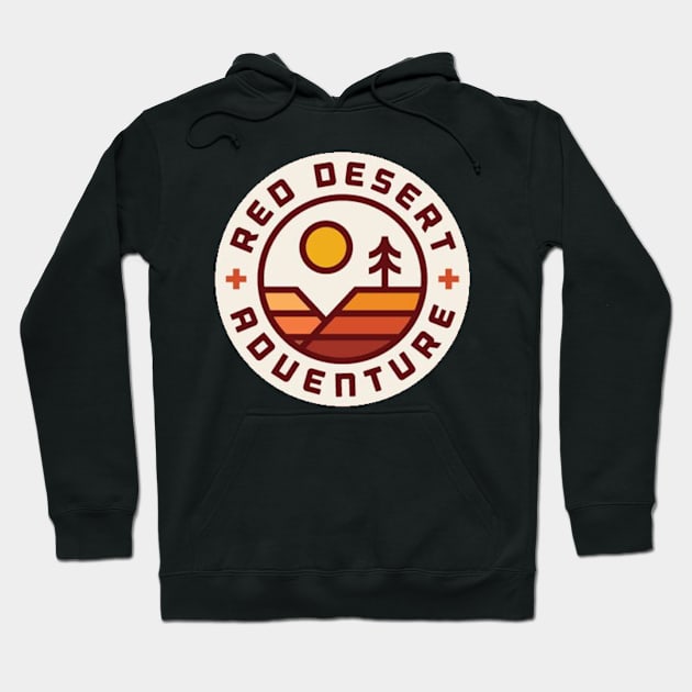 Red dessert Hoodie by OldSchoolRetro